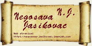Negosava Jasikovac vizit kartica